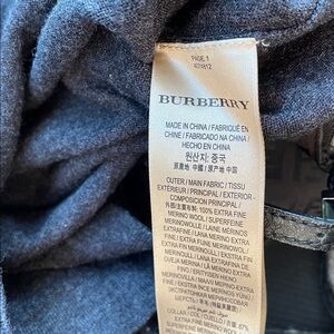 Gray Button-Up Sweater Burberry